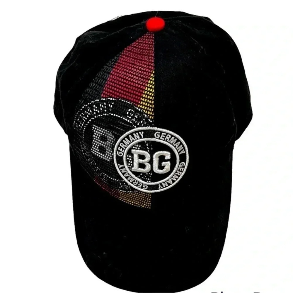 ❤️ 2/$11 Busch Gardens Germany 🇩🇪 Black Adjustable Embroidered Baseball Hat
